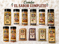 Combo El Sabor Completo de E&Z El Sabor de Mi Viejo con 12 sazones y especias. | E&Z El Sabor de Mi Viejo complete 12-product seasoning and spice collection.
