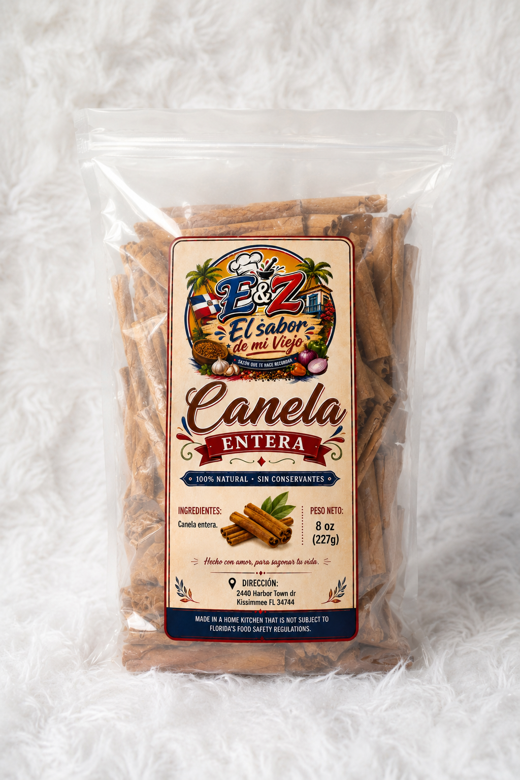 Canela Entera de E&Z El Sabor de Mi Viejo. | E&Z El Sabor de Mi Viejo whole cinnamon.
