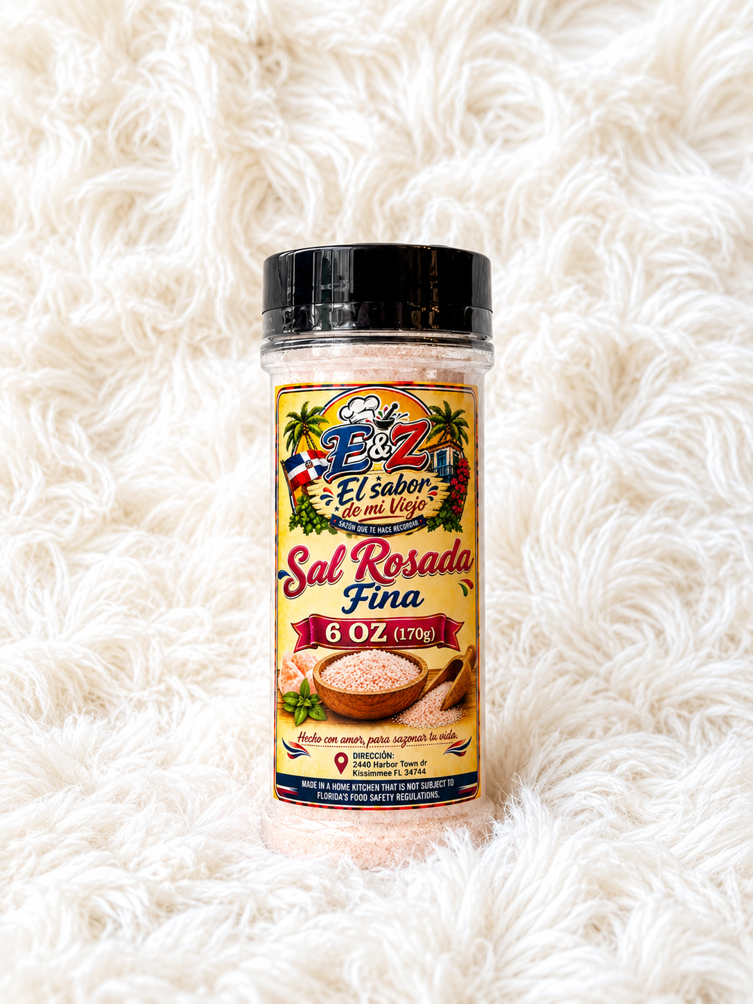 Sal Rosada Fina de E&Z El Sabor de Mi Viejo. | E&Z El Sabor de Mi Viejo fine pink salt.